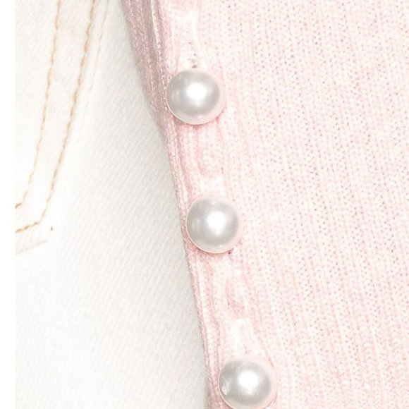 Annabelle Sweater (pink cashmere sweater) - Picture 3 of 3